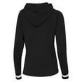thumbnail image 3 of Women's Antigua Black Pittsburgh Steelers Trek Raglan Pullover Hoodie, 3 of 3