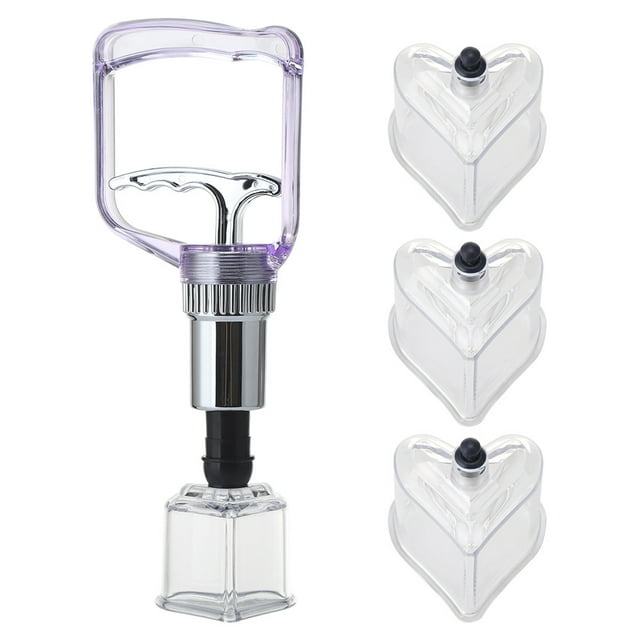 Jinsinto Glass Cupping Set, 4 Piece Massage Cupping Set, Massage Cupping Set With Suction