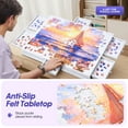 thumbnail image 3 of Ayieyill 1000 Piece Rotating Puzzle Board with Drawers and Cover,21"x31"Portable Felt Jigsaw Puzzle Table for Adults Portable,Lazy Susan Spinning Puzzle Boards Birthday Gift for Mom, 3 of 9