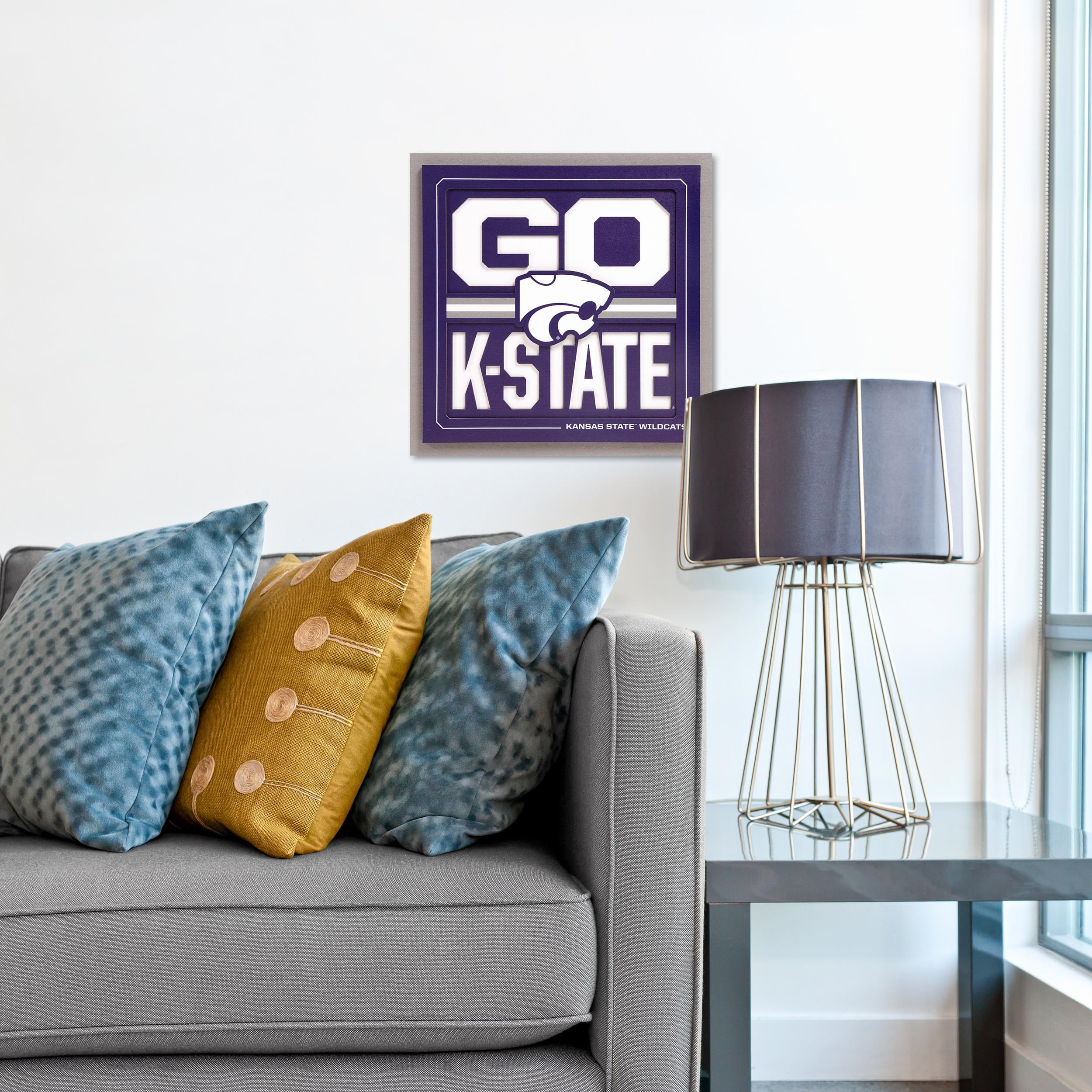 YouTheFan NCAA Kansas State Wildcats Slogan Series 3D Wall Art