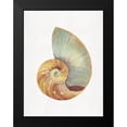 thumbnail image 2 of Stellar Design Studio 15x18 Black Modern Framed Museum Art Print Titled - Nautilus Shell I, 2 of 5