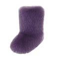 thumbnail image 4 of Plush Slipper Booties for Women Winter Warm Fashion Indoor Home Slip on Shoes Lightweight Casual Ankle Boots Purple Size 6, 4 of 4