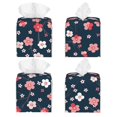 thumbnail image 2 of Balery Cherry Blossoms Porta Pañuelos de Cuero con Estampado – Funda Moderna Cuadrada para Caja de Pañuelos, Dispensador 5x5x5'', 2 of 7