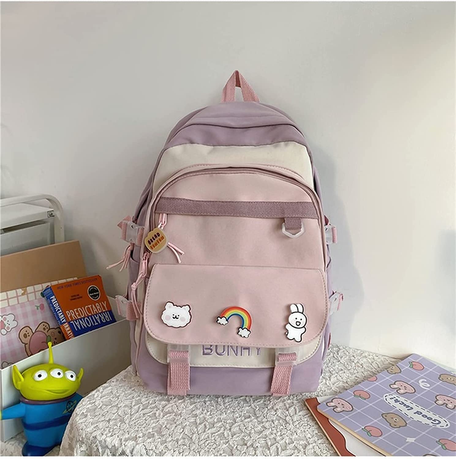 JIPONI Cute Cartoon Duck Backpack For Girls Boys, Student School Bag  Bookbag Travel Laptop Backpack Purse Daypack