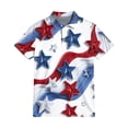 thumbnail image 3 of Men's USA 250th Anniversary Patriotic Firework Stars Polo Shirt American Flag Casual Short Sleeve America 250 Merchandise, 3 of 6