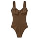 thumbnail image 3 of Body moldeador de moda para mujer, ajustado, informal, liso, mono de yoga, pantalones cortos, corsé, mono para mujer, 3 of 3