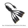 thumbnail image 4 of Divisor Tipo C A 3.5 Mm 1 6 Maneras Cable Extensión Audio Femenino, 4 of 5