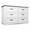 White&Black, variant on 6 Drawer Dresser ,Drawer Dressers with Metal Handle for Living Room&Bedroom,Black and White