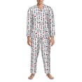 thumbnail image 3 of Picia Lighthouse And Beacon Pattern Men’s Long-Sleeve Sleepwear Set - Soft 2-Piece Loungewear with Pockets, Comfy PJs for Relaxing Nights-XX-Large, 3 of 7