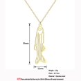 thumbnail image 4 of Zebrafish Gold Fish Necklace Biology Gift Geek Lucky Charm Jewelry Pendant, 4 of 4