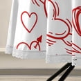 thumbnail image 5 of Coolnut Valentine's Day Love Heart Round Tablecloth, Washable Oil Proof Table Cover for Kitchen Holiday Party Wedding Picnic Decoration, 5 of 7