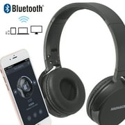 Foldable Stereo Headphones with Bluetooth Wireless Technology - Black