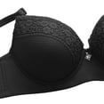 thumbnail image 5 of Women's Wireless Lace Bra, Everyday Comfort Smoothing Padded Bra with Adjustable Straps, Light Support Bralette, 5 of 7