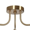 thumbnail image 5 of LNC Auisre 3-Light 18.9-in Polished Gold LED Semi Flush Mount Light, 5 of 17