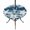 Blue, variant on Round Outdoor Tablecloth with Umbrella Hole and Zipper, Coastal Starfish Tablecloth with Elastic Waterproof, Vintage Country Ocean Life Tie-dye Brown Patio Table Covers for 36" - 44" Pool Tables