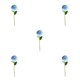 thumbnail image 2 of Flor de simulación Inteprter no tóxica de seda 10 piezas Azul claro, 2 of 6