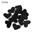 thumbnail image 3 of Uxcell Heart Shaped Patches Rose Pink Embroidered Sew on Love Applique Patches 15 Pack Black, 3 of 6