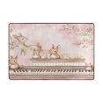 thumbnail image 3 of Bunny Piano Play Soft Polyester Area Rug 36''x24'', Non Slip, Memory Foam, Water Absorbent, 3 of 7