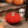 thumbnail image 3 of Hwkond Decorative Pillows, Inserts & Covers Pumpkin Pillow Halloween Toy Cushion Knitted Wool Style Pumpkin Living Room Sofa Cushion,Red, 3 of 5