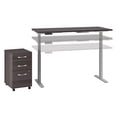 thumbnail image 1 of Bush Business Furniture Move 60 Series Bureau Réglable en Hauteur 72W x 30D avec Rangement, Gris, 1 of 7