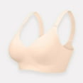 thumbnail image 3 of Trendy SMihono Comfortable Seamless Full Coverage Bra for Women Wireless Bras with Soft Support Regular and Plus Size Everyday Bra Beige M, 3 of 3