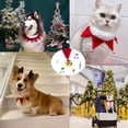thumbnail image 2 of Collar navideño para mascotas, bufanda ajustable, collar para gatos y perros, accesorios de ropa para mascotas, adecuados para perros, gatos, cachorros y gatitos (talla L) JM ropa para mascotas, 2 of 5