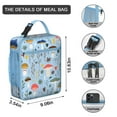 thumbnail image 3 of Mushroom Lunch Box Insulated Lunch Bag Box Women Men Reusable Cute Small Bento Lunch Box Containers for Commuters Cooler Tote Bag Lunchbox for Office School Picnic, 3 of 6