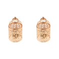 thumbnail image 4 of Guardoinrt Electroplated Metal Birdcage Shape Tea Light B- Candle Holder Rose Gold Type B 2Set, 4 of 6