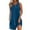Blue, variant on HAiming Swimsuit Coverup for Women Solid Sleeveless Bathing Suit Cover up Summer Beach Casual Tshirt Outfit Dress