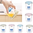 thumbnail image 2 of Bearachild Hebilla de plástico PP transparente, latas selladas, soportes redondos para tanque de almacenamiento de cereales, contenedores de cocina Type6 NO6 Bearachild JJ18045-01, 2 of 6