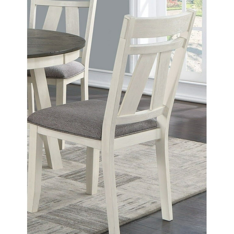 White cushion online dining chairs