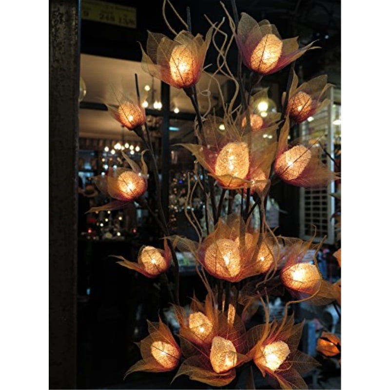 Luffa Artificial Flowers Lamps Vase Floor Table Lamps Night