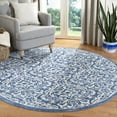 thumbnail image 2 of SAFAVIEH Brentwood Dilara Damask Area Rug, 3' x 3' Round, Navy/Cream, 2 of 5
