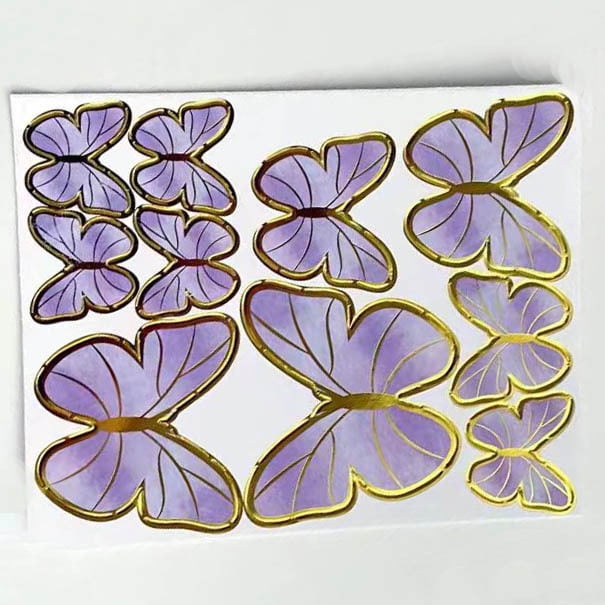 Adornos para tartas de mariposas con adornos para tartas de feliz cumpleaños, decoraciones para tartas de cumpleaños con mariposas en oro rosa 3D para niñas, fiestas de cumpleaños de mujeres,