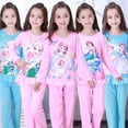 thumbnail image 2 of Conjunto de Pijamas de dibujos animados para niños y niñas, ropa de dormir de princesa Frozen, Anna, Elsa, Olaf, Sophia, otoño, 2 of 4