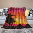 thumbnail image 2 of Awypu  Camping Blanket, Puffy Waterproof Travel Blanket, Warm Cozy Picnic Blanket, for Outdoors, Travel, and Mountain.(West Cowboy), 2 of 6