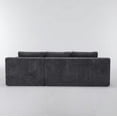thumbnail image 7 of L Shaped Sectional Sofa, Corduroy Modular Floor Couch Set, No Assembly Compressed Foam Sofa, Modern 3-Seat L-Shape for Living Room, Antique Grey, 7 of 7