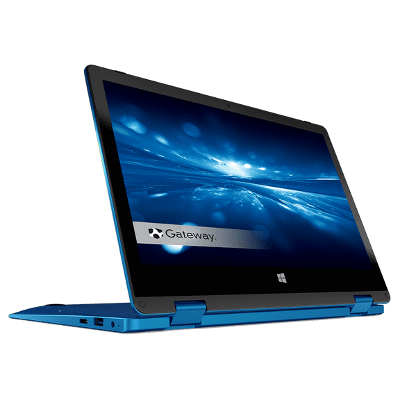 Pre-Owned Gateway Notebook 11.6" Touchscreen 2-in-1s Laptop, Intel Celeron N4020, 4GB RAM, 64GB HD, Windows 10 Home, Blue, GWTC116-2BL