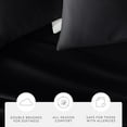 thumbnail image 5 of Noble Linens 2 Piece Pillow Case Set, Black, Standard/Queen, 5 of 11