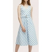 Kate Spade New York BLUE Women's Deck Stripe Midi Dress, US 6