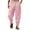 Pink, variant on Men's Cotton Linen Pants Solid Textured Harem Pants Casual Lightweight Breathable Loose Beach Trousers Summer Spring Pink M