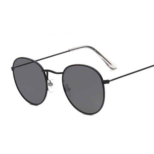 Gafas de sol redondas pequeñas de Metal para mujer, gafas de sol clásicas de viaje de marca Vintage, gafas de sol Retro a la moda para mujer Tan Jianjun unisex