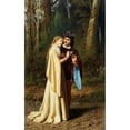 thumbnail image 2 of Gabriele Castagnola 11x14 Gold Ornate Wood Frame and Double Matted Museum Art Print Titled - Seduction (1876), 2 of 4