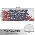 thumbnail image 5 of Kitchen Rugs Sets Of 2,Red and Blue Pioneer Flower Pattern Anti Fatigue Kitchen Mat Rugs Non Slip Washable,Decorative Kitchen Floor Mats for Kitchen,Sink,Laundry,17"X47", 5 of 5
