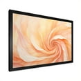 thumbnail image 4 of Designart "Swirling Sunkissed Peach Spiral" Abstract Spirals Picture Framed Wall Art Living Room, 4 of 5