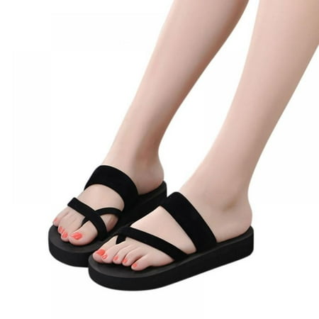 

Women Summer Non-slip Flip Flops Wedges Outdoor Beach Slippers Shoes