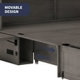 thumbnail image 4 of ZAFLY Murphy Bed with Trifold Foam Mattress, Cabinet Bed with USB Charging Station, Cabinet Chest Bed for Living Room/Bedroom (Grey), 4 of 7