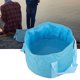 thumbnail image 3 of Daboolka Contenedor de Agua Plegable de Tela Oxford de 15 litros Lavabo de Agua portátil para Acampar al Aire Libre Azul, 3 of 8