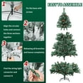 thumbnail image 3 of 6.5ft Pre-Lit Artificial Christmas Tree with 350 Multi-Color Lights, 80 Pinecones, 1000 Branch Tips, 8 Lighting Modes, Tree Topper Star, Easy Assembly for Holiday Decorations, 3 of 7