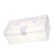 thumbnail image 1 of CAJA DE ALMACENAMIENTO TRANSPARENTE, Organizador de Escrito Portátil de Gran Capacidad con Asa para El Hogar y la Oficina, Transparente, Multifuncional, 1 of 7